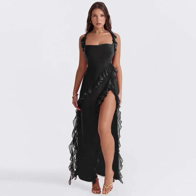 LUCÍA |  Vestido unicolor de primavera