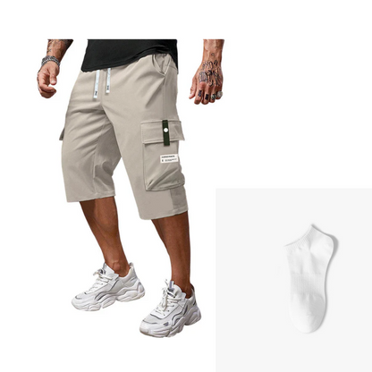 Dante |  Pantalones cargo capri con cordón para hombre