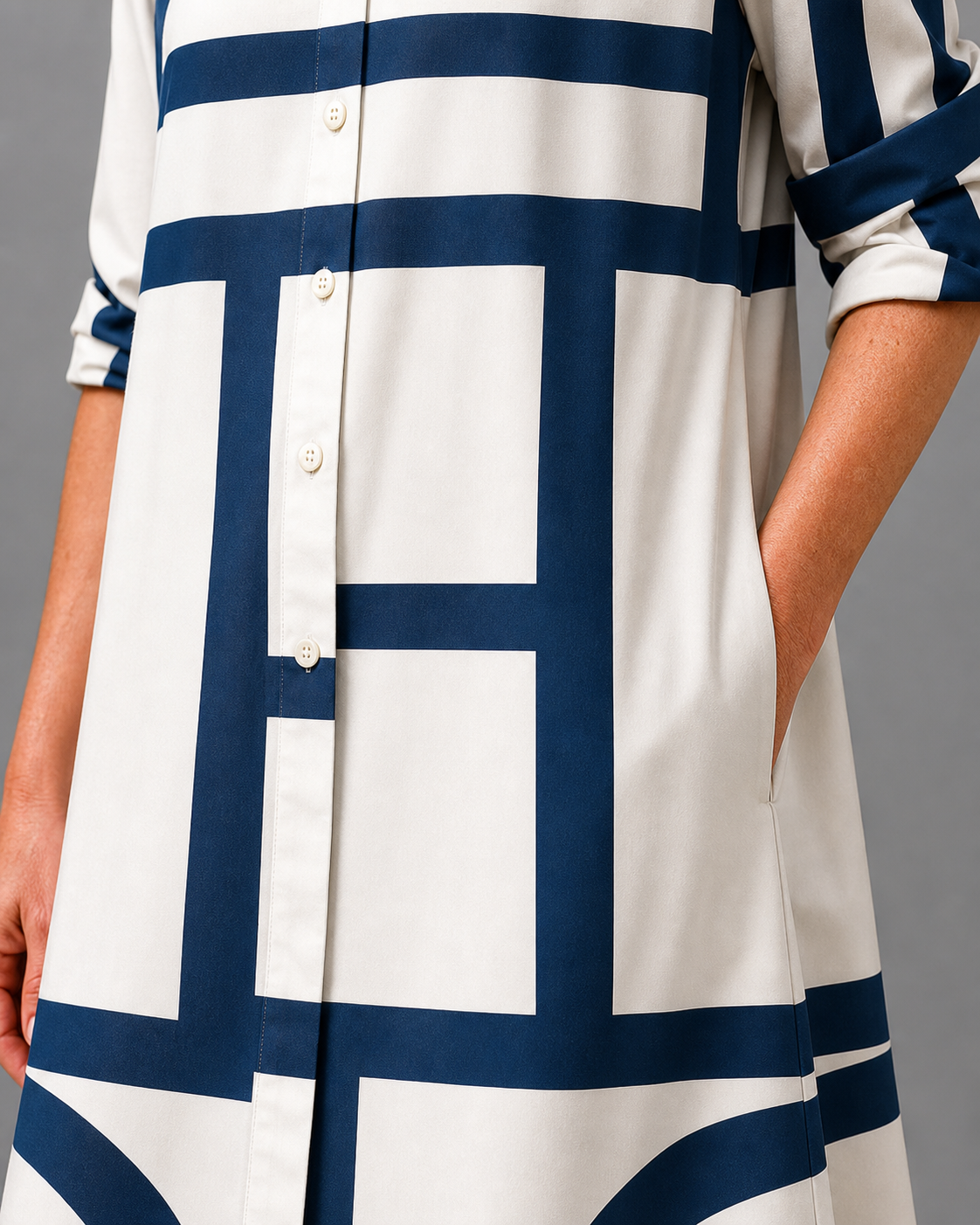 Siena | Vestido midi con estampado elegante y comodo