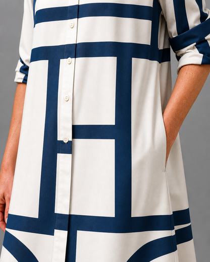 Siena | Vestido midi con estampado elegante y comodo