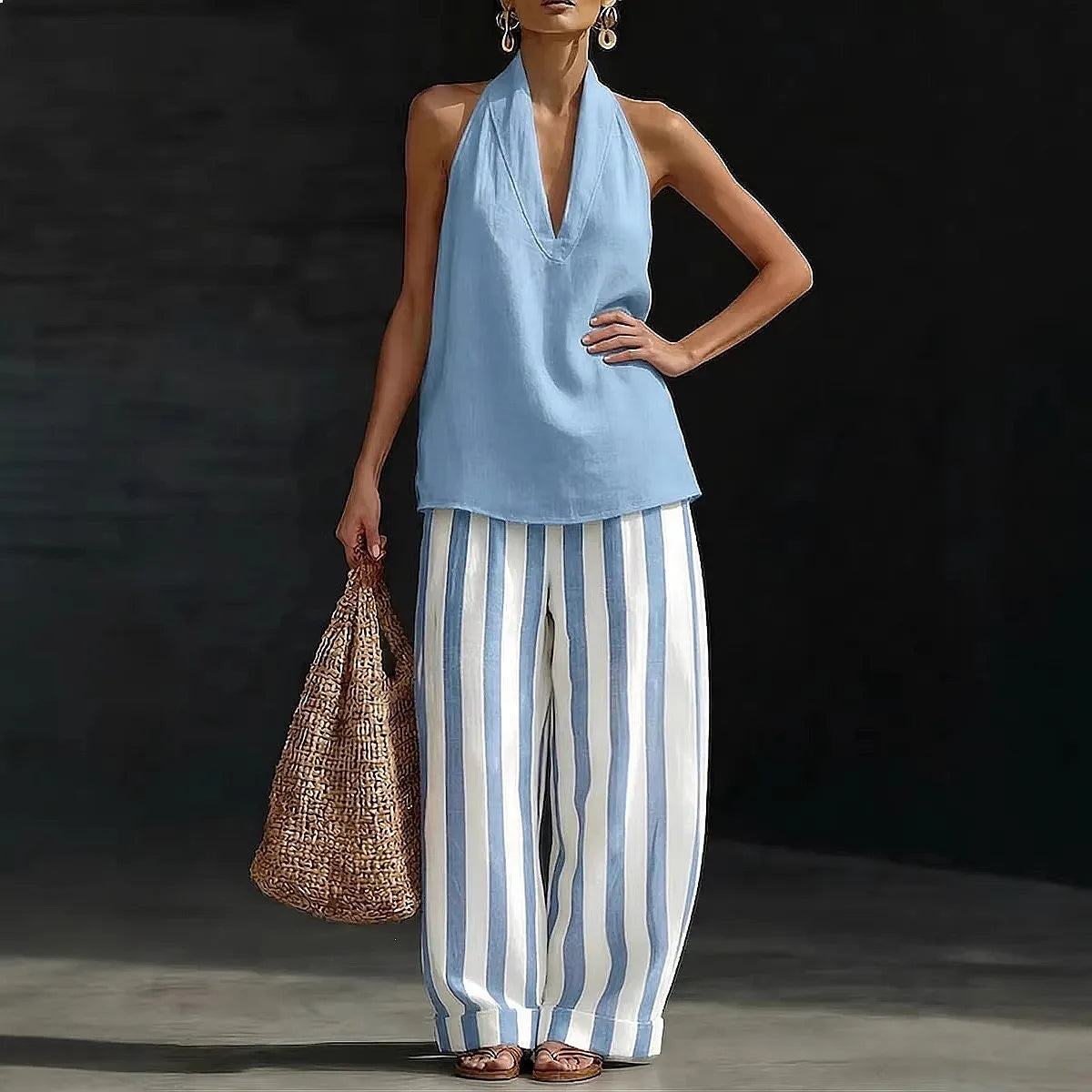 Mercedes-Conjunto de Verano para Mujer