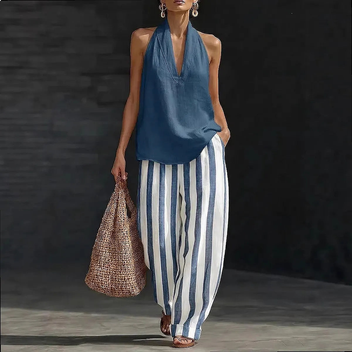Mercedes-Conjunto de Verano para Mujer
