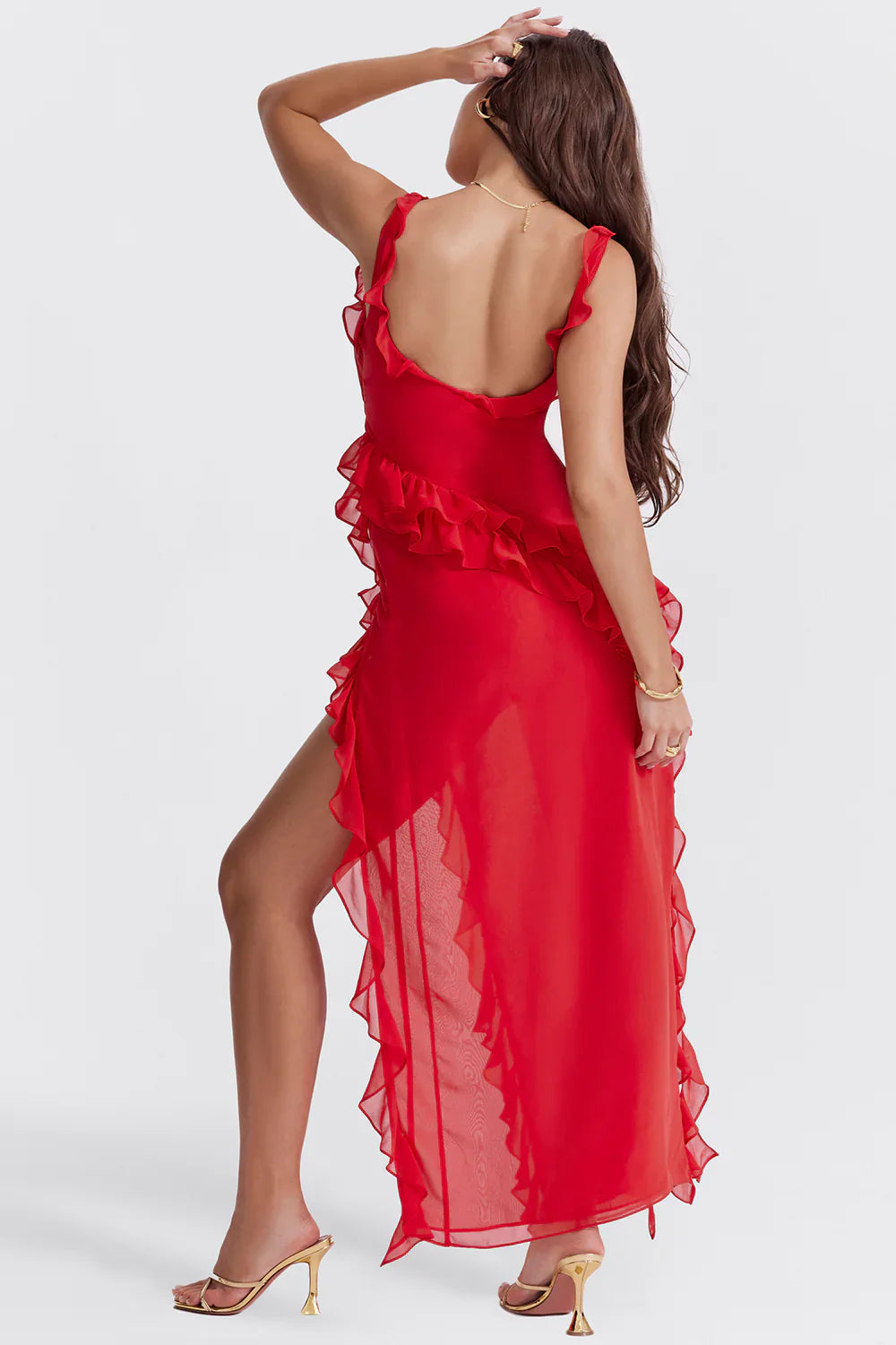 LUCÍA |  Vestido unicolor de primavera
