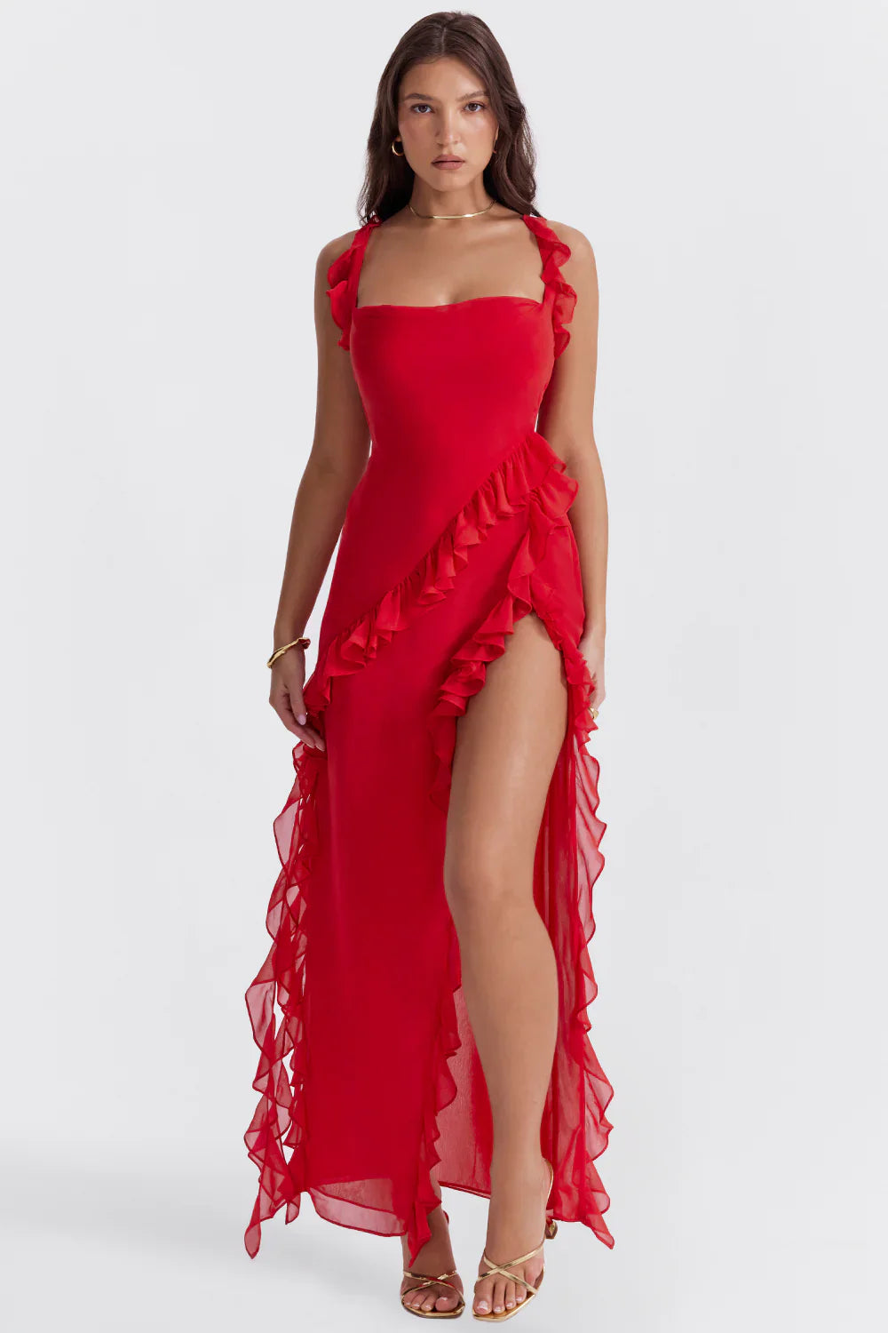 LUCÍA |  Vestido unicolor de primavera