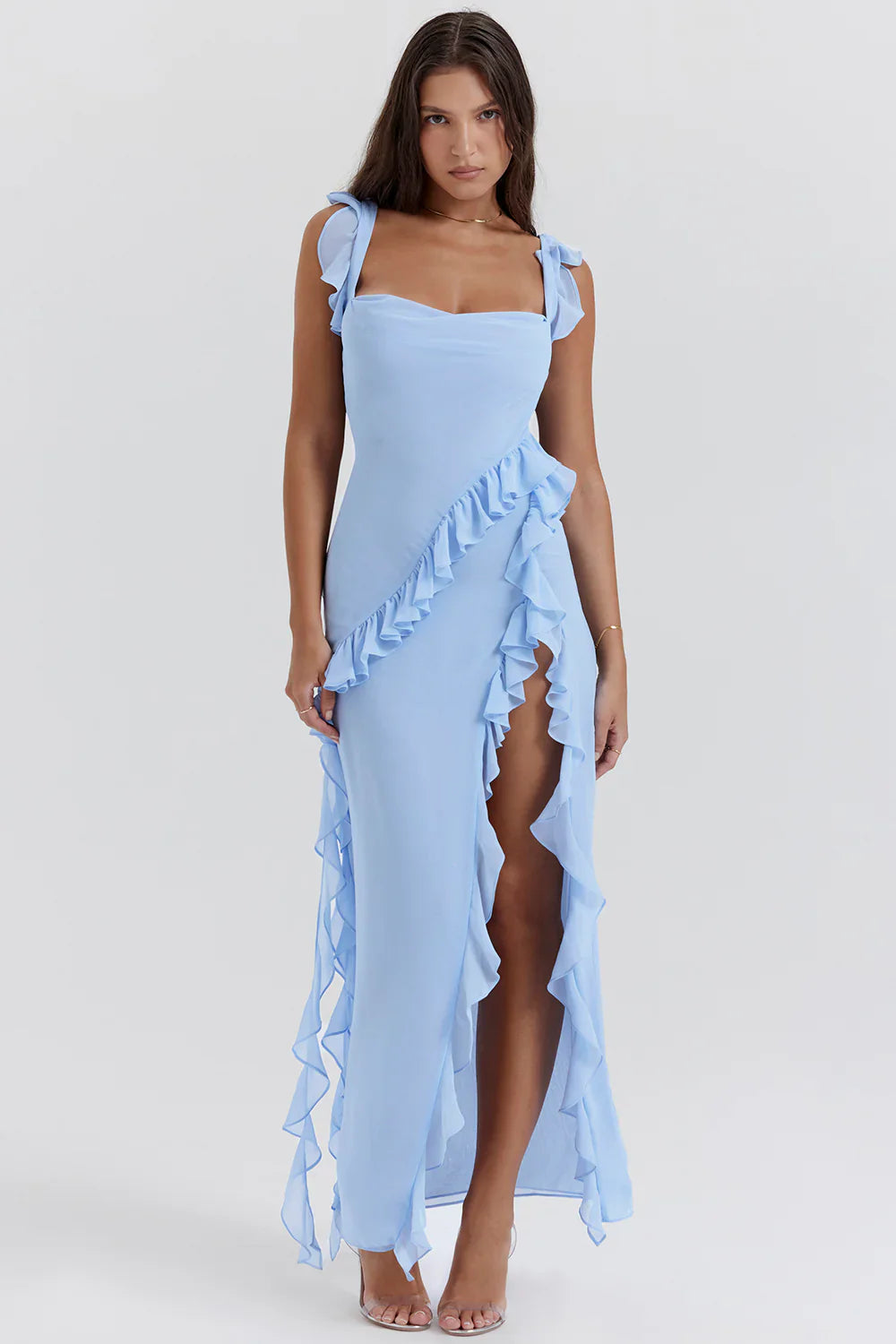 LUCÍA |  Vestido unicolor de primavera