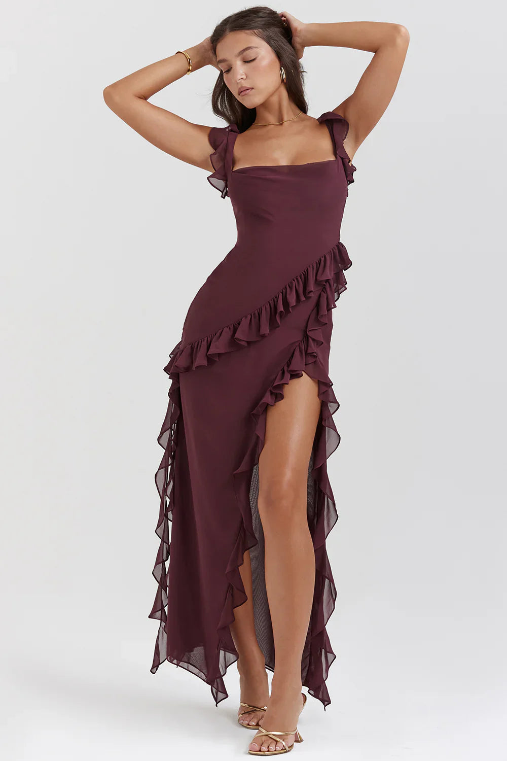 LUCÍA |  Vestido unicolor de primavera