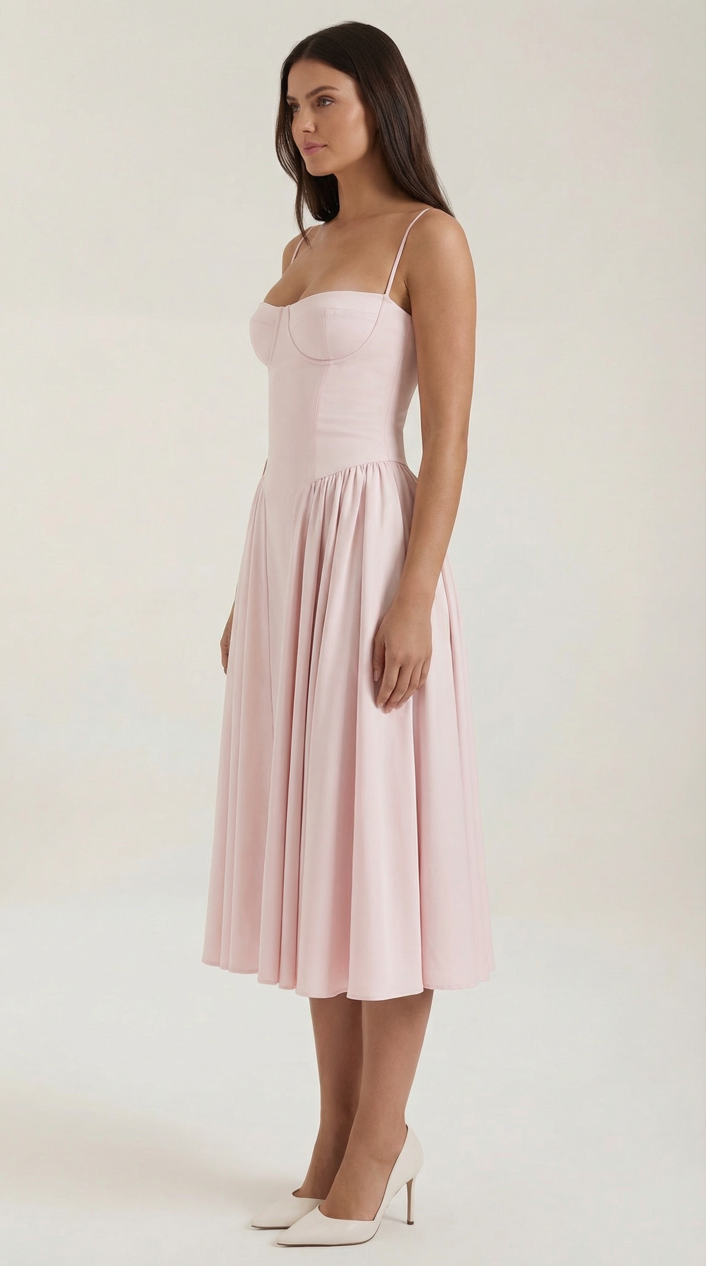 Malena | Vestido Midi Estilo Corsé Odette – Ajuste Perfecto