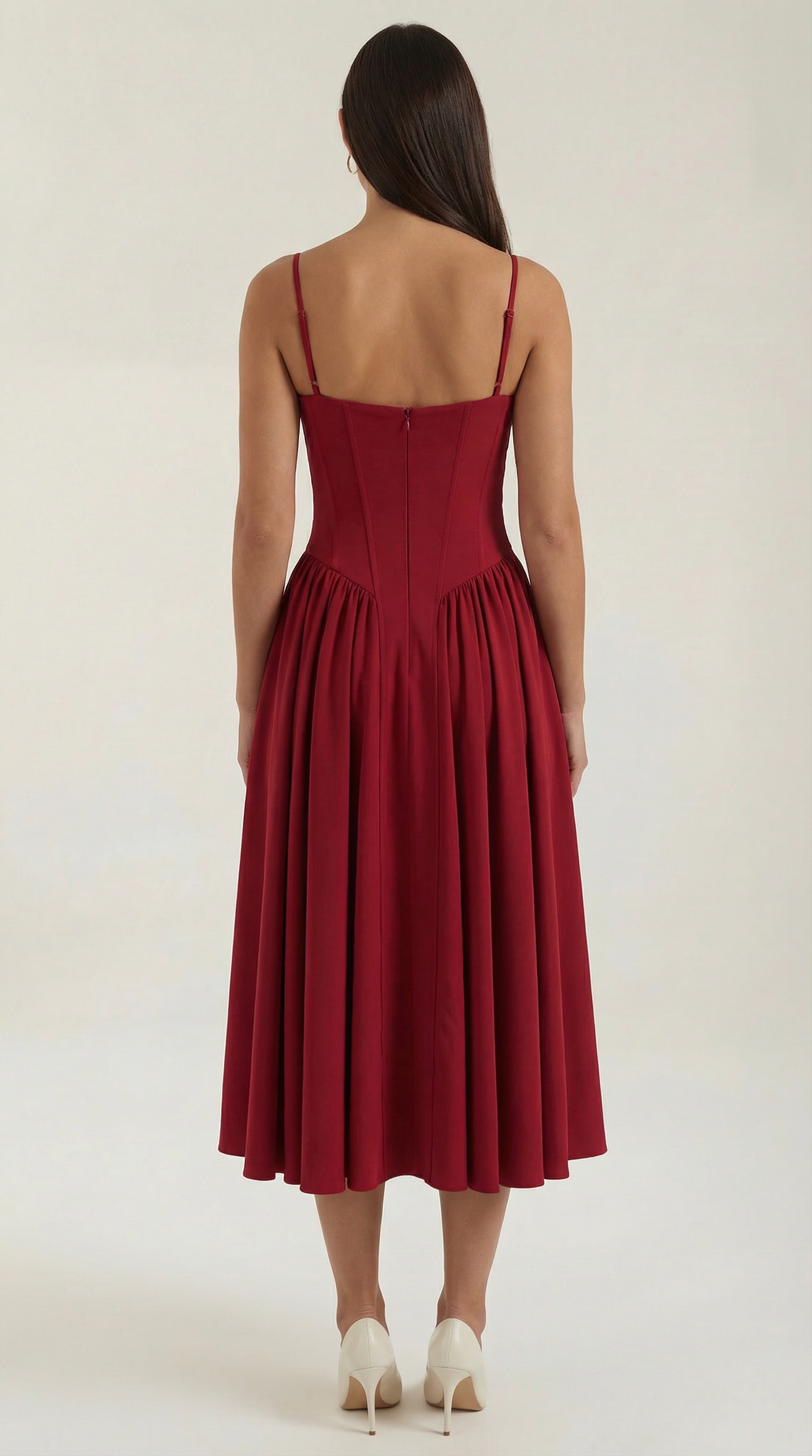 Malena | Vestido Midi Estilo Corsé Odette – Ajuste Perfecto