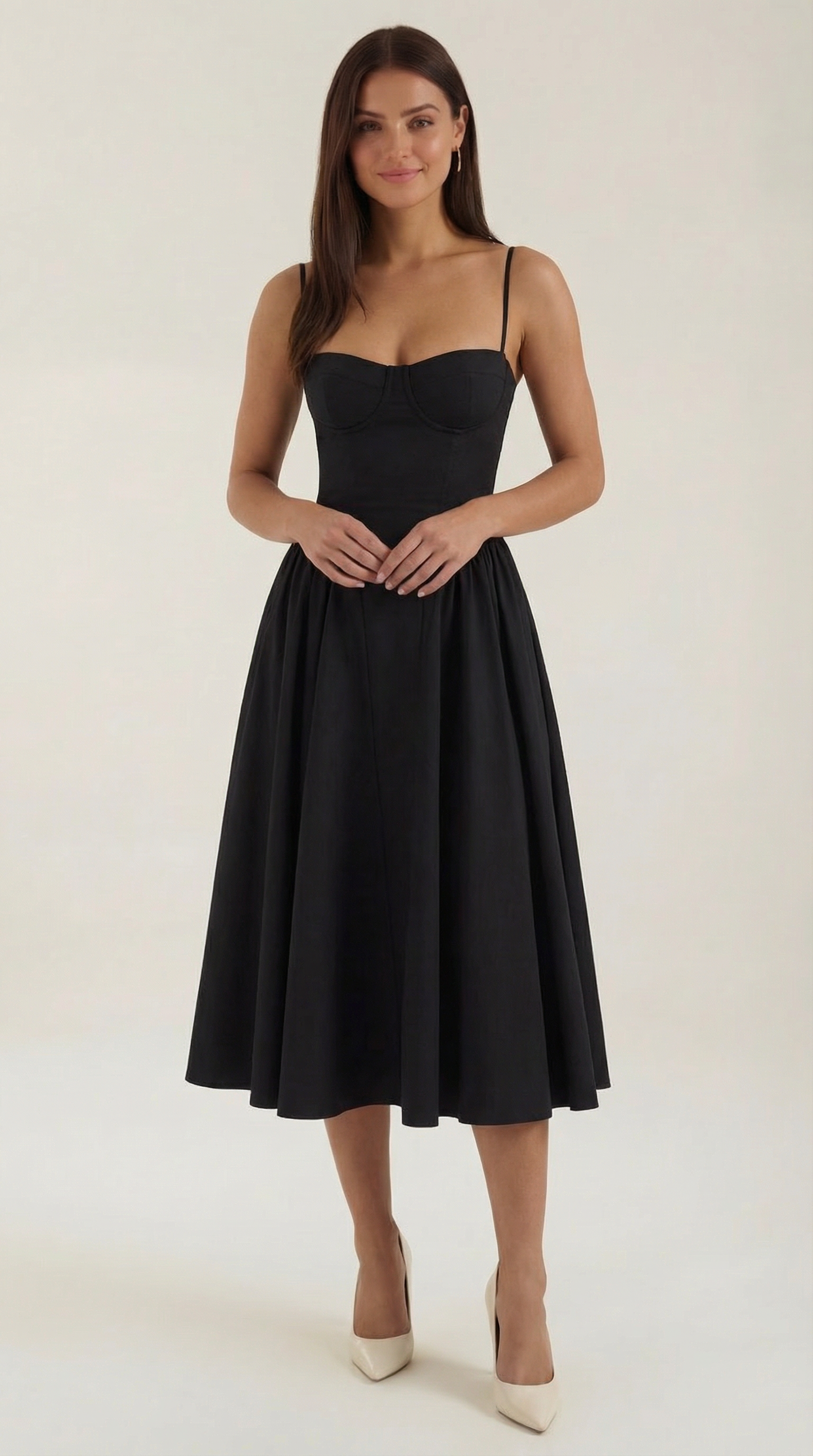 Malena | Vestido Midi Estilo Corsé Odette – Ajuste Perfecto