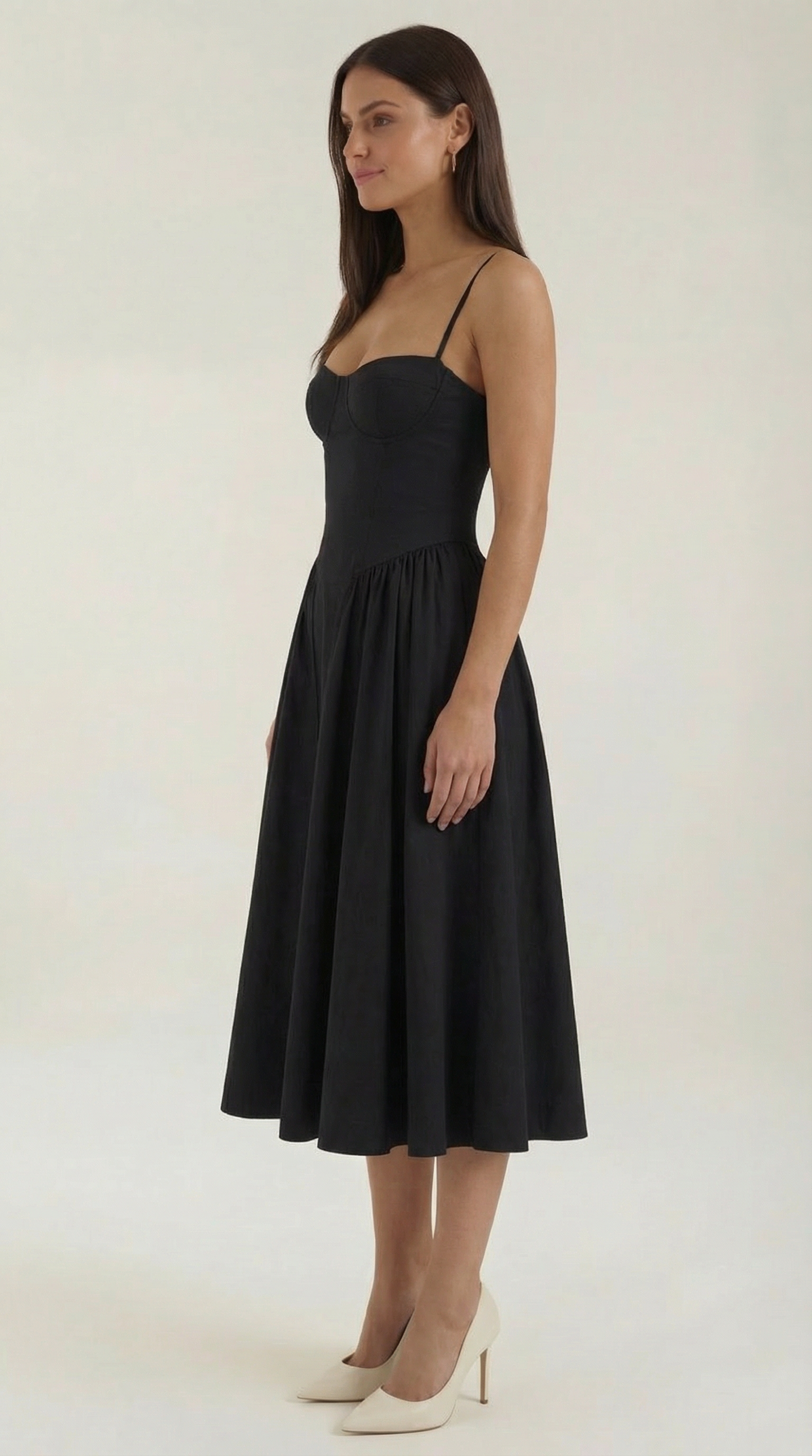 Malena | Vestido Midi Estilo Corsé Odette – Ajuste Perfecto