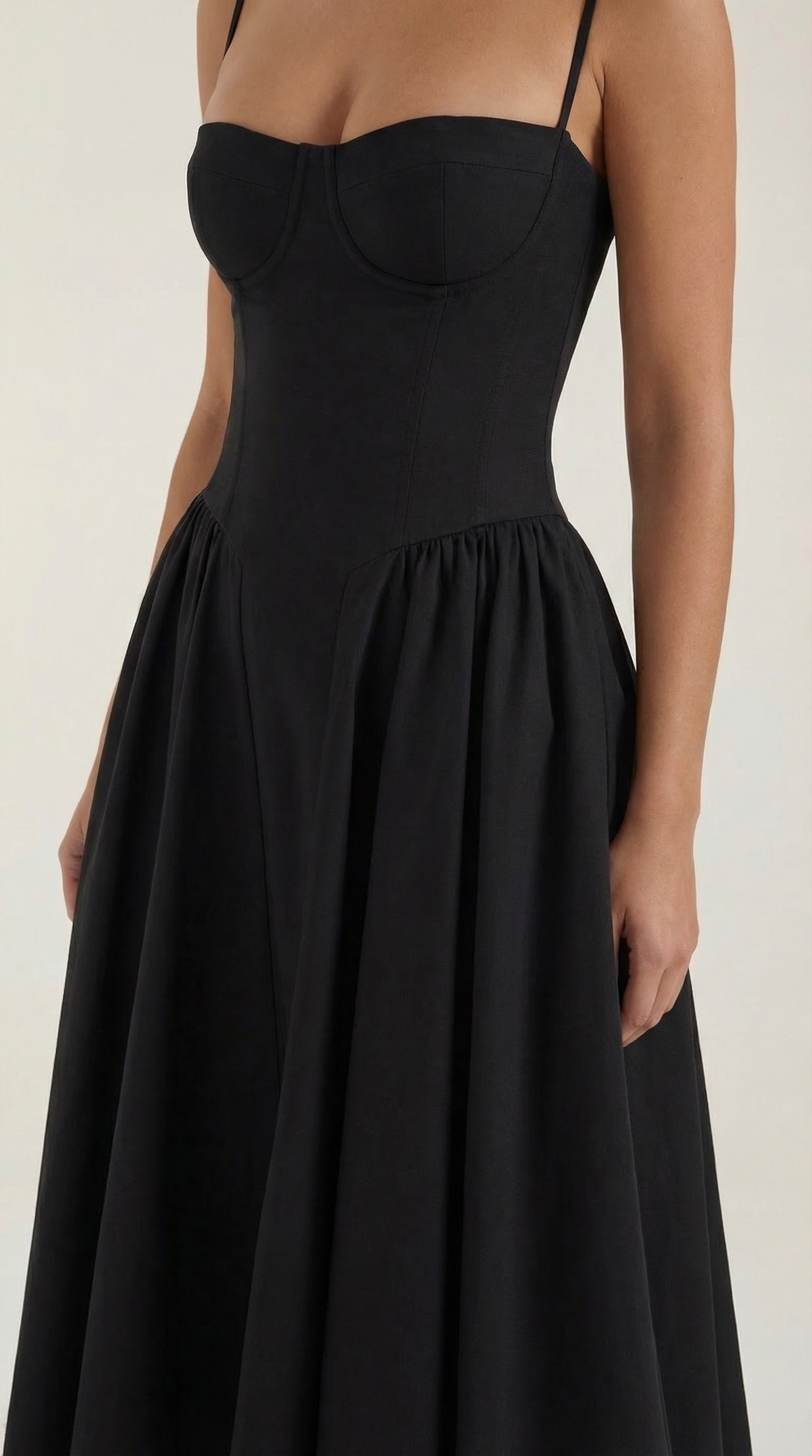 Malena | Vestido Midi Estilo Corsé Odette – Ajuste Perfecto