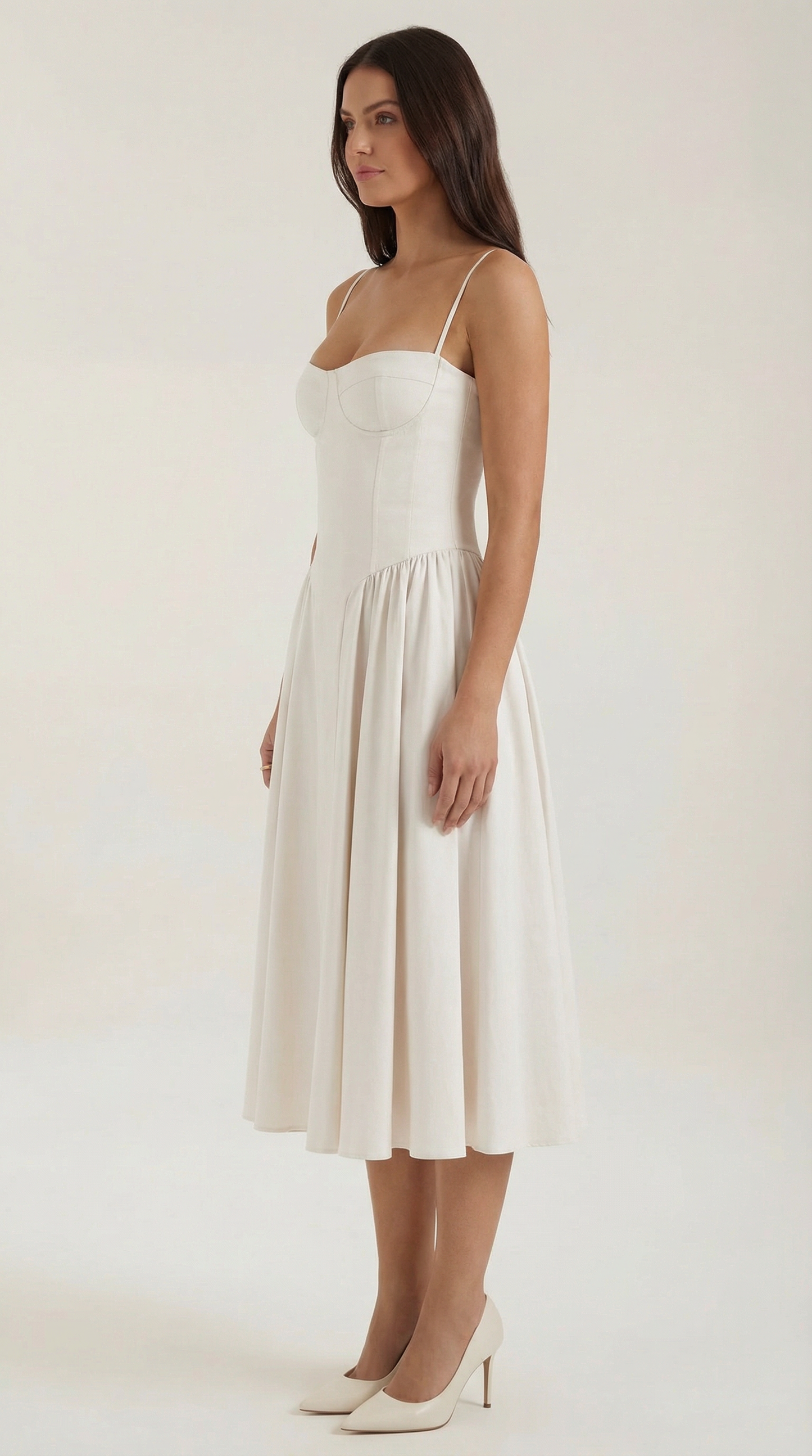 Malena | Vestido Midi Estilo Corsé Odette – Ajuste Perfecto