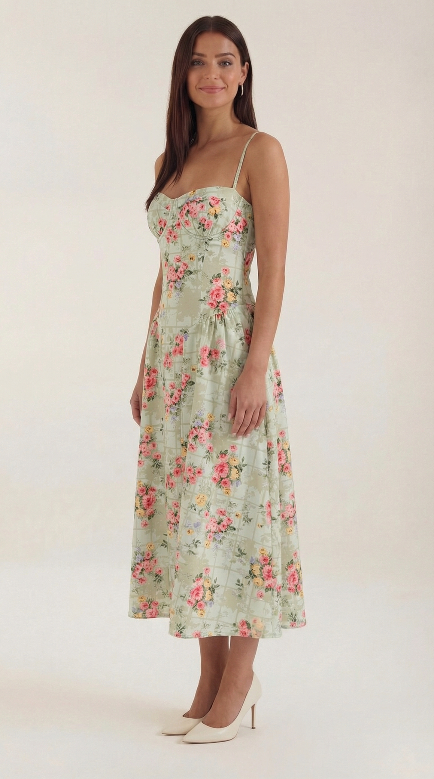 Malena | Vestido Midi Estilo Corsé Odette – Ajuste Perfecto