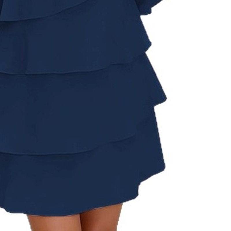 ISABELLA | Elegante vestido de volantes de varias capas para mujer