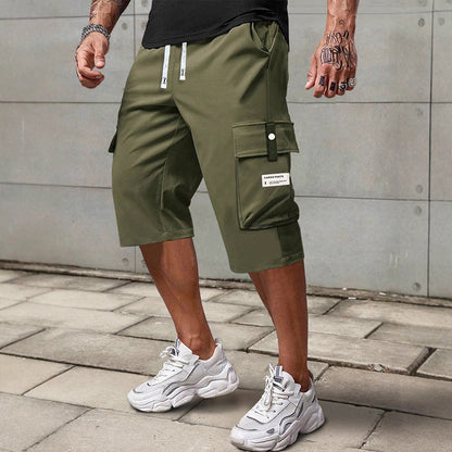 Dante |  Pantalones cargo capri con cordón para hombre