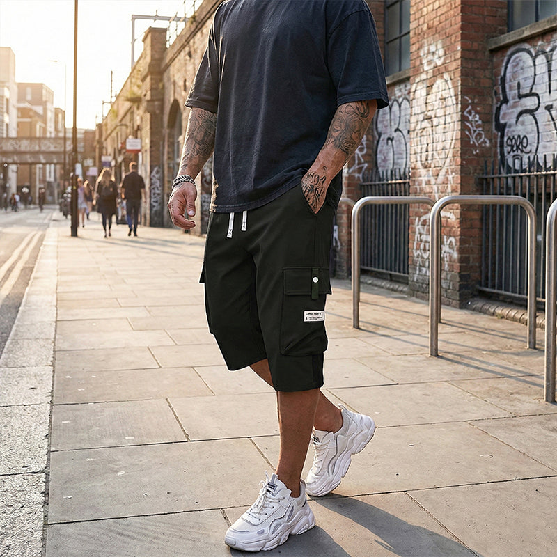 Dante |  Pantalones cargo capri con cordón para hombre