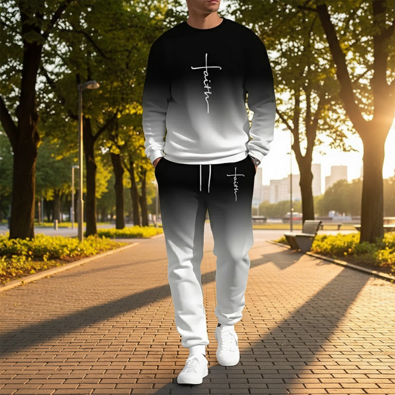 JUAN |  Chándal de hombre: diseño degradado, suave y transpirable