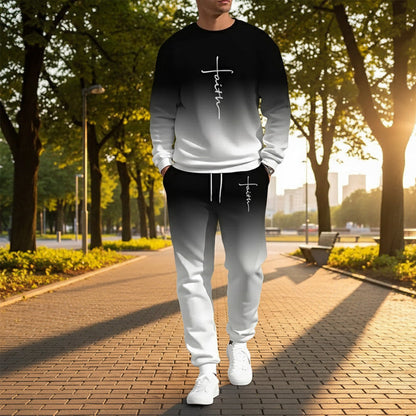 JUAN |  Chándal de hombre: diseño degradado, suave y transpirable